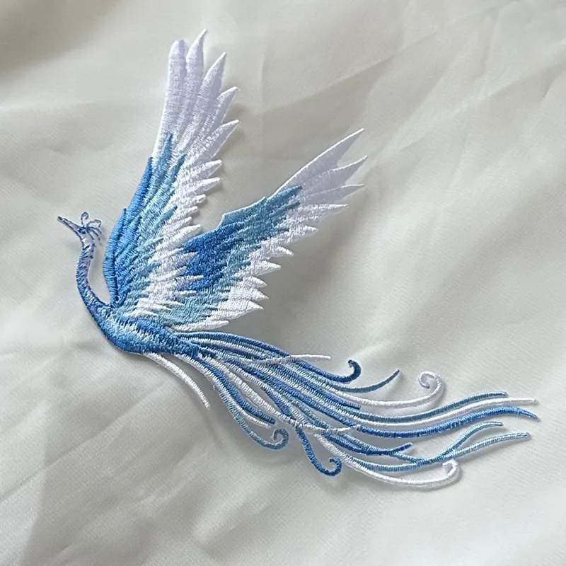 1 шт., нашивки с птицами, с вышивкой Феникса