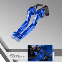 for bmw c600sport 2011 2012 2013 2014 2015 motorcycle accessories cnc adjustable folding extendable brake clutch lever with logo