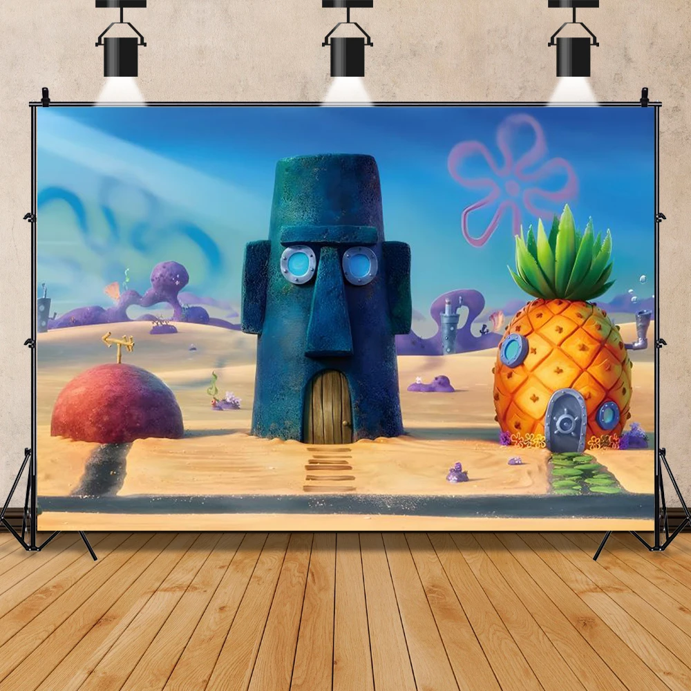 

Фотофон Губка Боб Потдемiel для фотосессии дня рождения