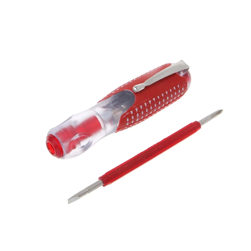 

100-500V Voltage Indicator Cross & Slotted Screwdriver Electric Test Pen Durable Insulation Electrician Home Tool J2FA