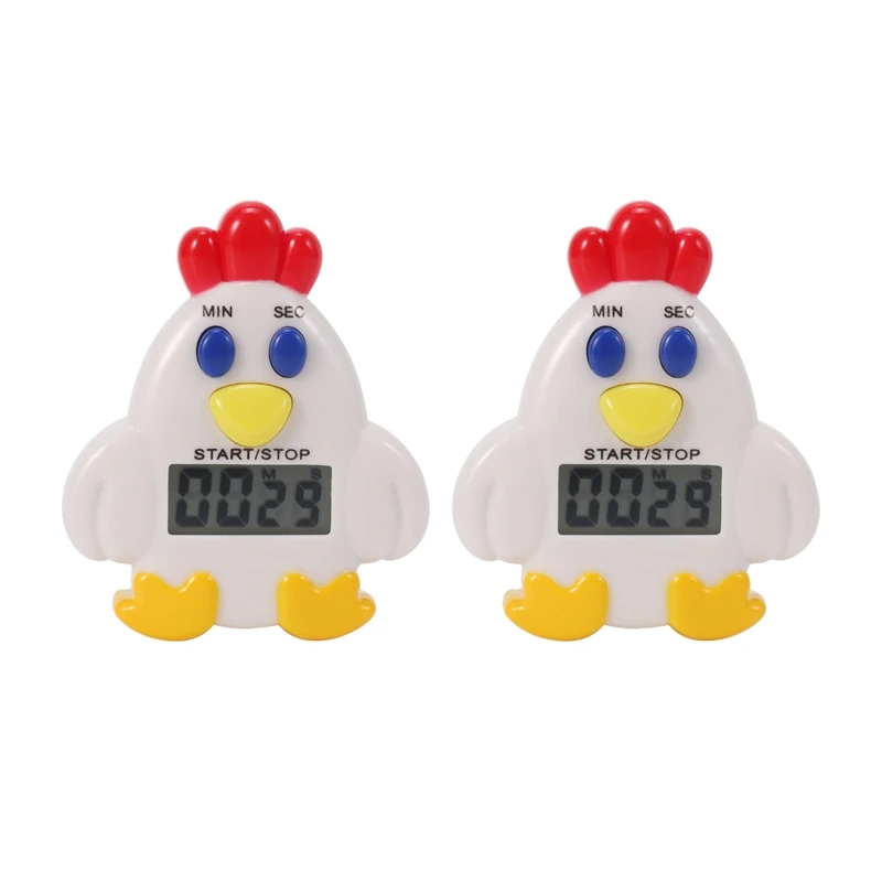 

2X Kitchen LCD Digital 99 Minute 59 SEC Countdown Clip Hen Alarm Timer Tool