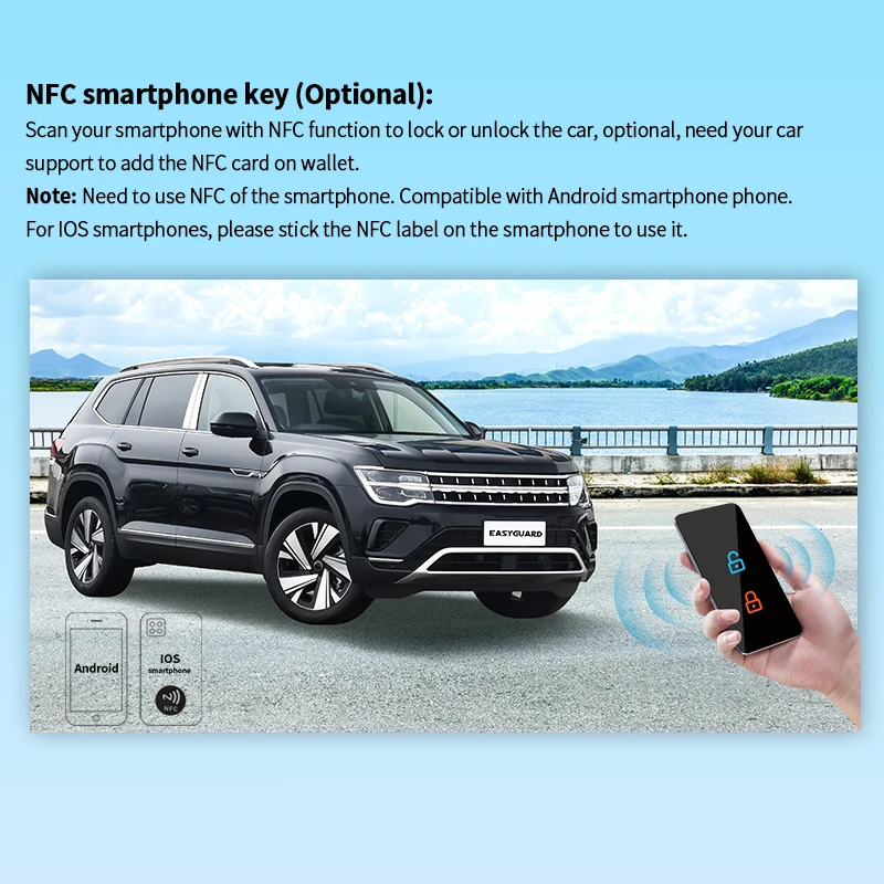EASYGUARD CANBUS PKE дистанционный стартовый комплект для VW великолепный Yeti Octavia Scirocco C-Trek
