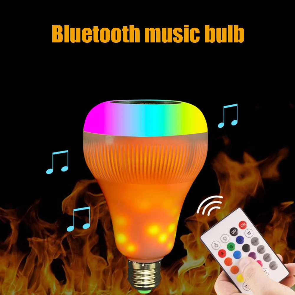 

Светодиодная лампочка E27 RGB, умное освещение, совместимое с Bluetooth, новогоднее и Рождественское украшение для дома