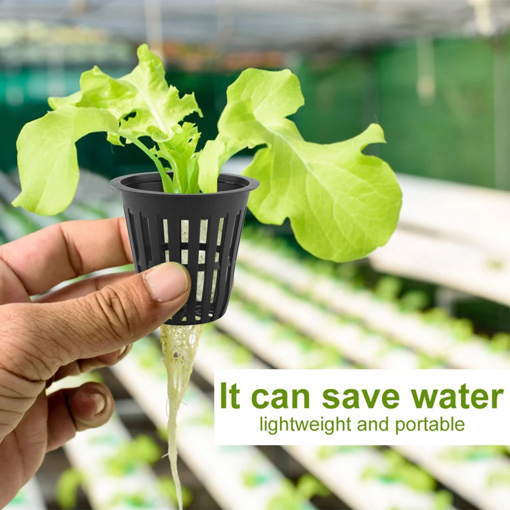 

40 Pieces Hydroponic Mesh Pot Soilless Flower Basket Plant Net Cup