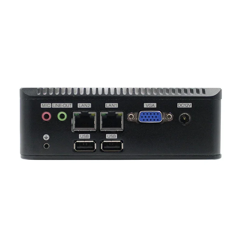 Мини-ПК J1900 8 ГБ ОЗУ без вентилятора компьютер с хостингом 2 * LAN 4COM 4 RS232 настольный
