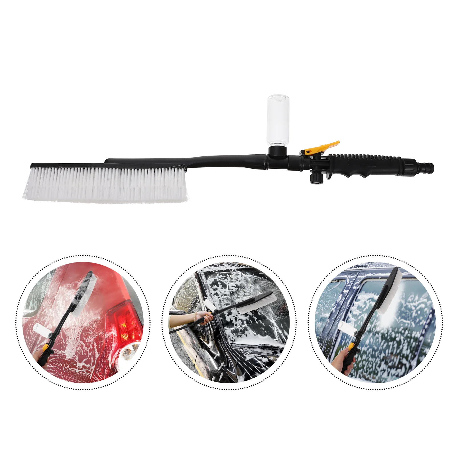 

1pc Efficient Practical Durable Hose Nozzle Car Cleaning Brush Washing Tool