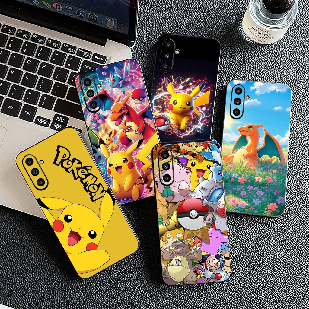 Фото Чехол для телефона Charmander P-Pokemons GO P-Pikachus для Samsung Galaxy S25 S24 S23 FE Plus Ultra S7 Edge A16 A15 A25 5G №4