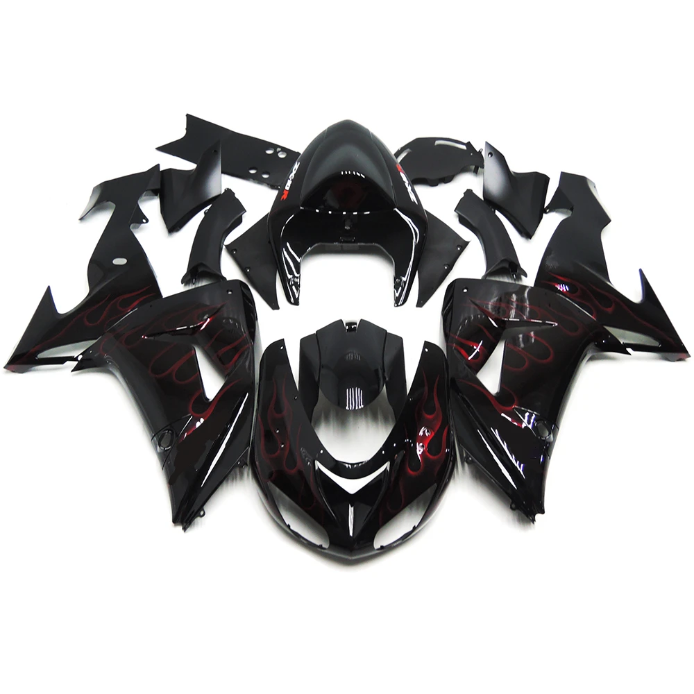 

Motorcycle Fairing Kit ABS Plastic Injection For Kawasaki Ninja ZX10R ZX 10R ZX-10R 2006 2007 Body Bodykits Accessories Black