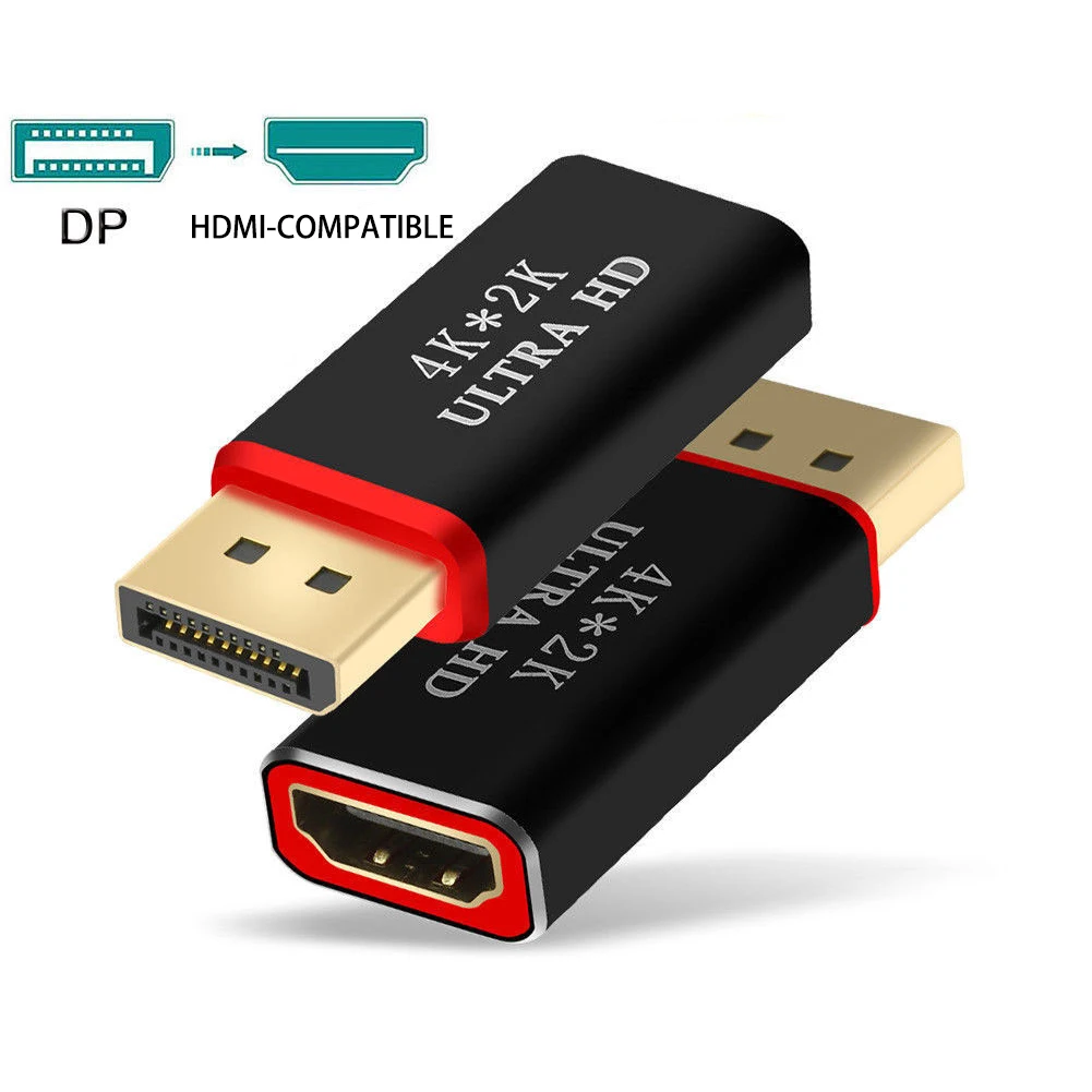 

4K*2K 30Hz DisplayPort to HDMI Adapter Converter Display Port Male DP to HDMI Female HD TV Cable Adapter For MacBook Pro