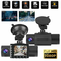 car dvr dash cam vehicle camera 1080p full hd auto video recorder parking monitor front and inside camera night vision g sensor