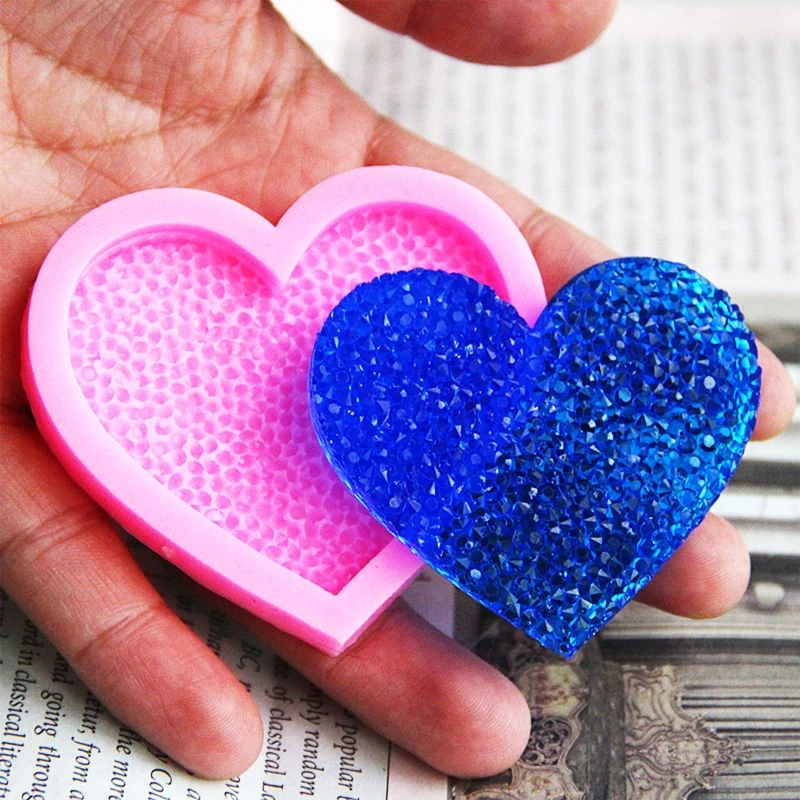 

Формы для литья смолы R3MC, силиконовые формы в форме сердца, многоразовые формы для изготовления мыла для выпечки