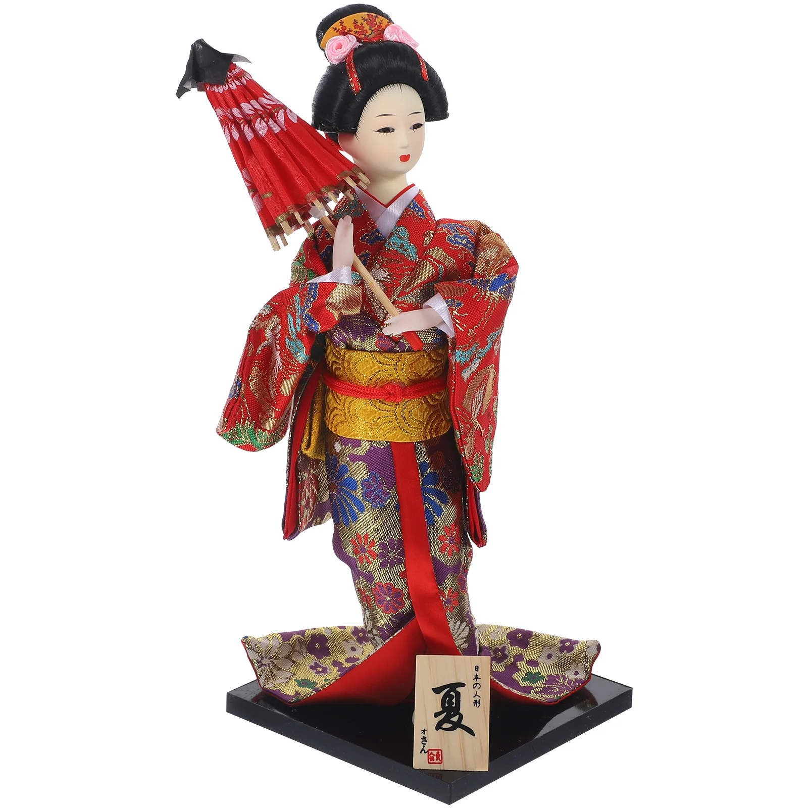 

Japanese Kimono Geisha Kokeshi Figure Oriental Asian Japan Figurine Traditional Apartment New Essentials Home Car Ornaments