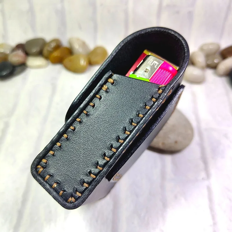 Blongk портсигар ручной работы поясная сумка кожаная оболочка кобура для зажигалки