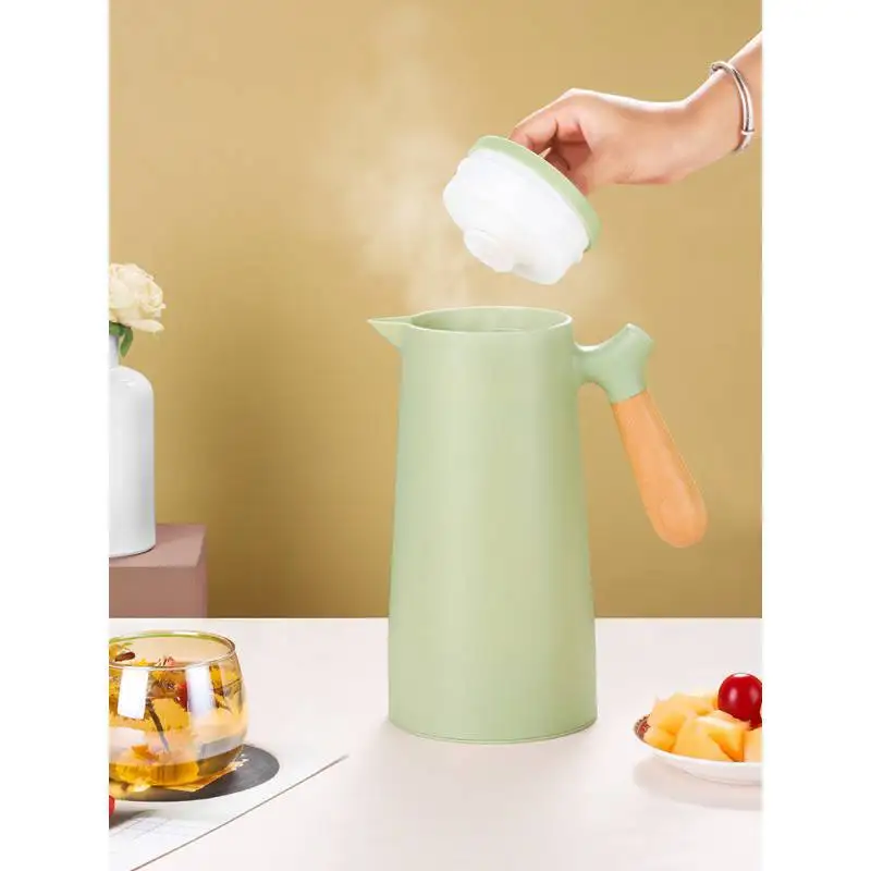 

1L Large Capacity Nordic Thermal Insulation Thermos Kettle Household Thermal Insulation Pot Glass Liner Thermos Hot Water Bottle