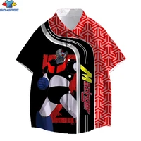sonspee 3d print hawaiian shirt mazinger z robot anime japanese pop harajuku cartoon beach travel outdoor party cool shirts tops