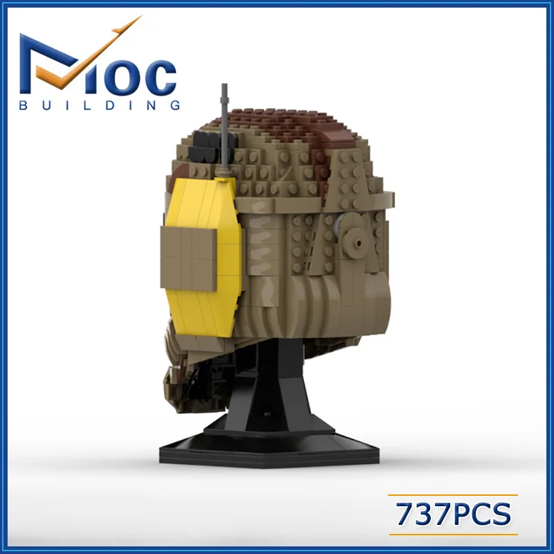 Креативные строительные блоки Moc из мелких частиц серия Звездные войны шлем