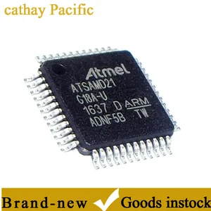 New off-the-shelf ATSAMD21G18A-AU TQFP48 48MHz 256KB 32-bit microcontroller IC