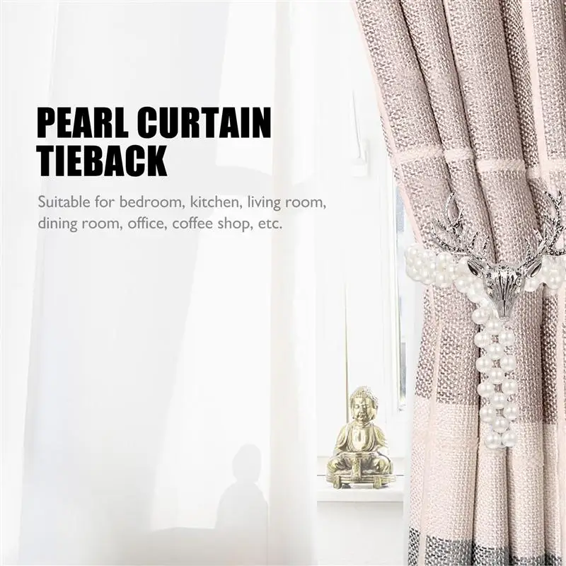 

2pcs Household Curtain Fixing Tiebacks Delicate Style Curtain Fixing Tiebacks
