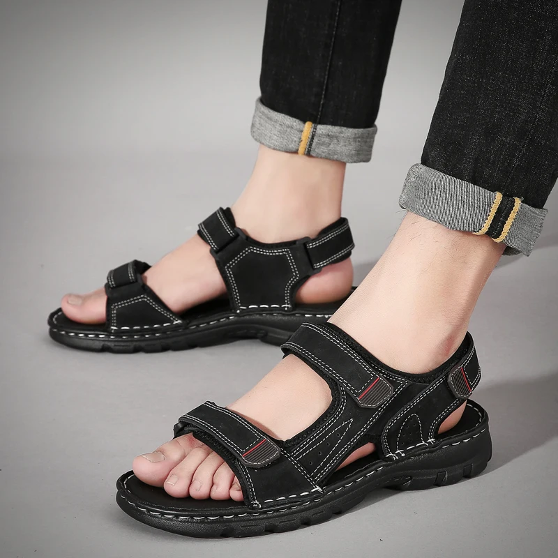 

Men Shoes Outdoor Summer Sandals Comfortable Sandal Male Sandalias Hiking Chaussure High Quality Shoes Man Big Size 38-48