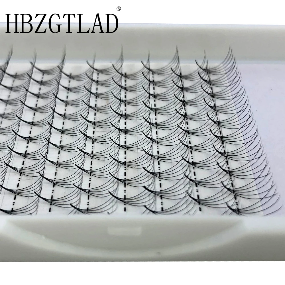 

HBZGTLAD готовые российские объемные вентиляторы 5D/6D/10D норковые ресницы с коротким стержнем C/D curl ресницы предварительно сделанные ресницы для...