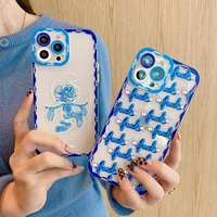 cute cartoon elves transparent phone cases for iphone 13 12 11 pro max xr xs max 8 x 7 se back cover