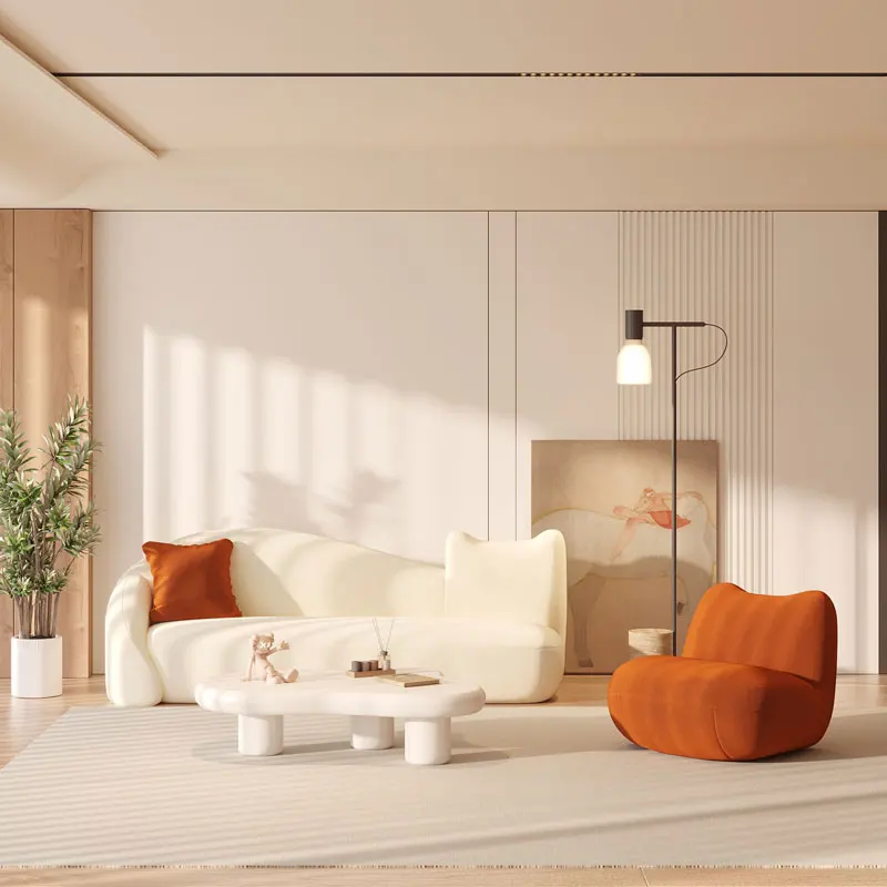 Уникальный диван для гостиной простой удобный милый дизайнерский бархатный с