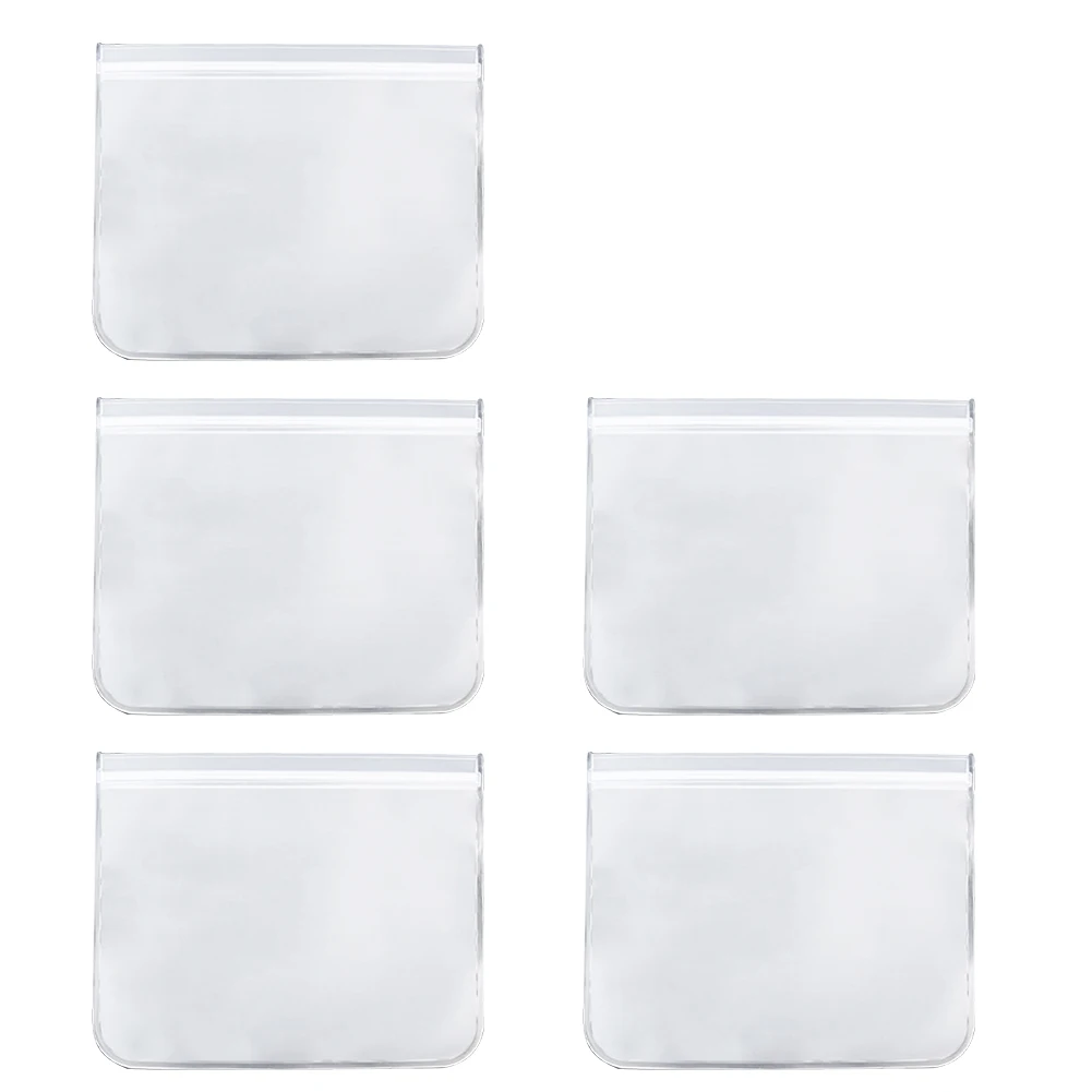 

Zip Strip Food Storage Bag Freezer Sealing Transparent Pouch Resealable Leakproof Reusable Fresh Keeping EVA Home Kitchen