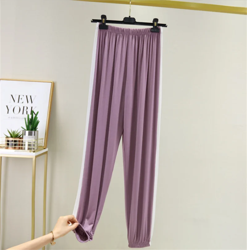 

High Quality Soft Spring Autumn Ballet Wear Adult Loose Dancing Pants Elastic Waist Dance Training Trousers 2022