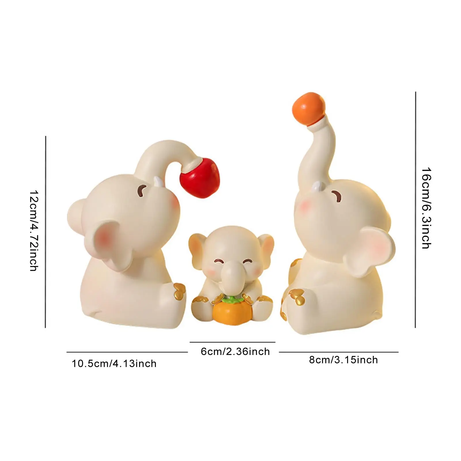 Мини-статуи со слонами украшение для стола коллекционирование произведений