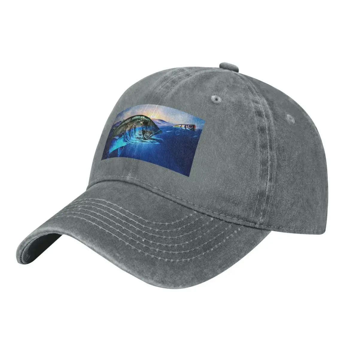 Бейсбольная кепка Giant Trevally and Popper модная шляпа в стиле вестерн кепки с