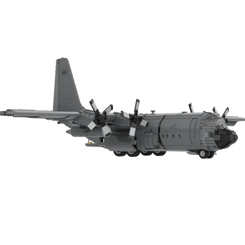 Строительные блоки Moc в стиле милитари масштаб 1:38 Skala Legacy C-130H Hercules модель