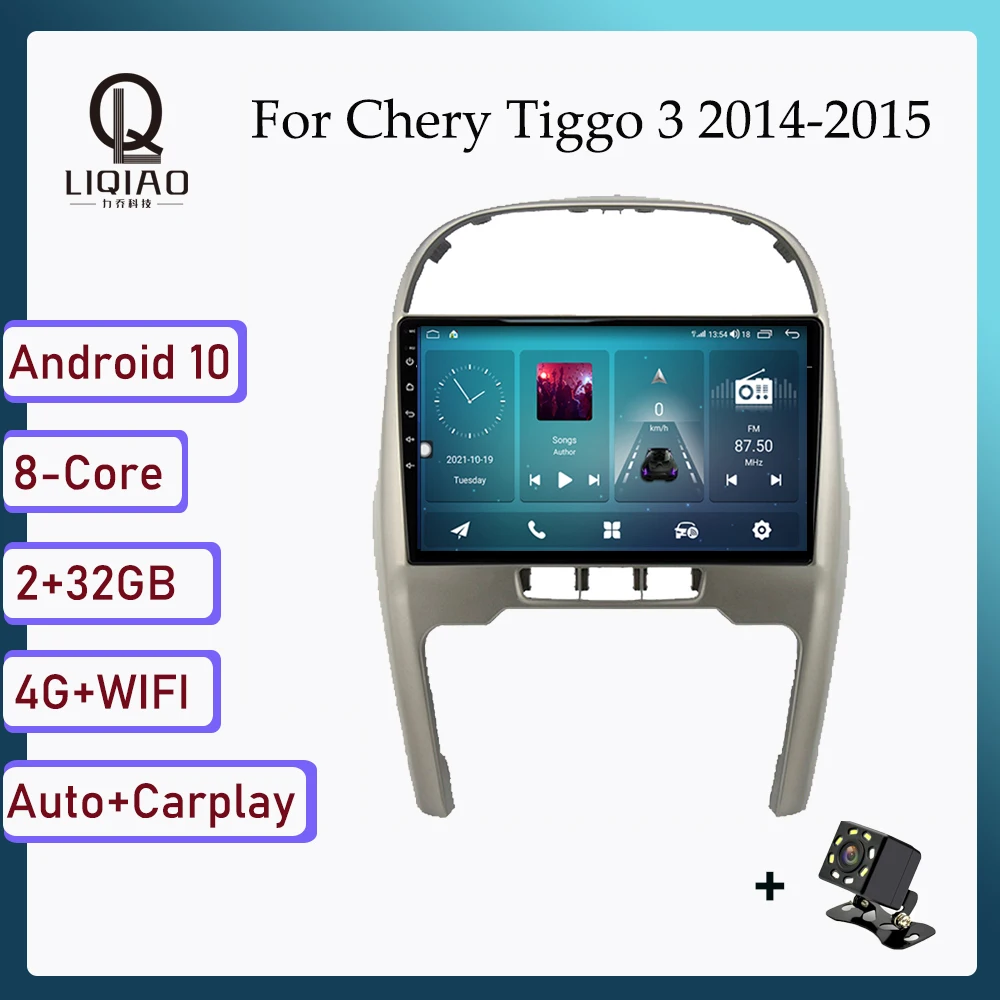 

Carplay Auto Car Radio For Chery Tiggo 3 2014-2015 Android Car Multimedia DVD Player Head Unit GPS Navi DSP RDS Bluetooth FM AM
