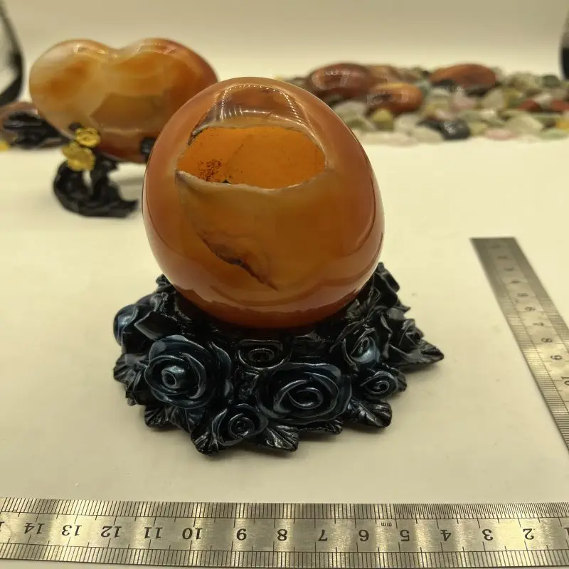 20Pcs Natural Crystal Raw Stone Opening Smile With The Base Golden Epidermal Crystal Precipitation Exquisite Decorative Ornament