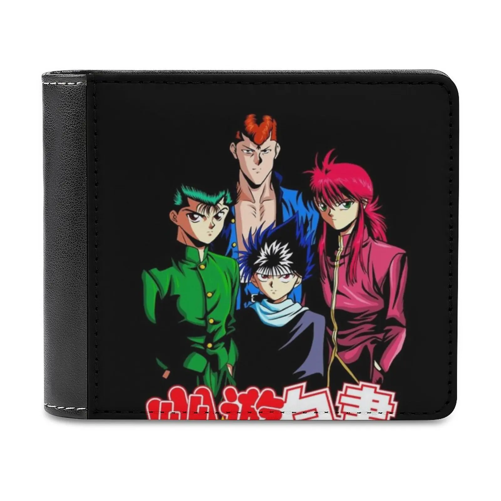 

Yuyuhakusho отряд кожаные кошельки Мужской кошелек держатели кредитных карт высокое качество кошелек аниме Yuyu Hakusho Yu Hakusho