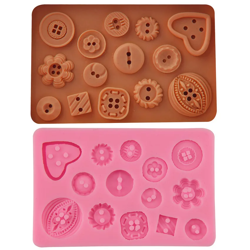 

Button fondant silicone cake tool DIY baking chocolate mold