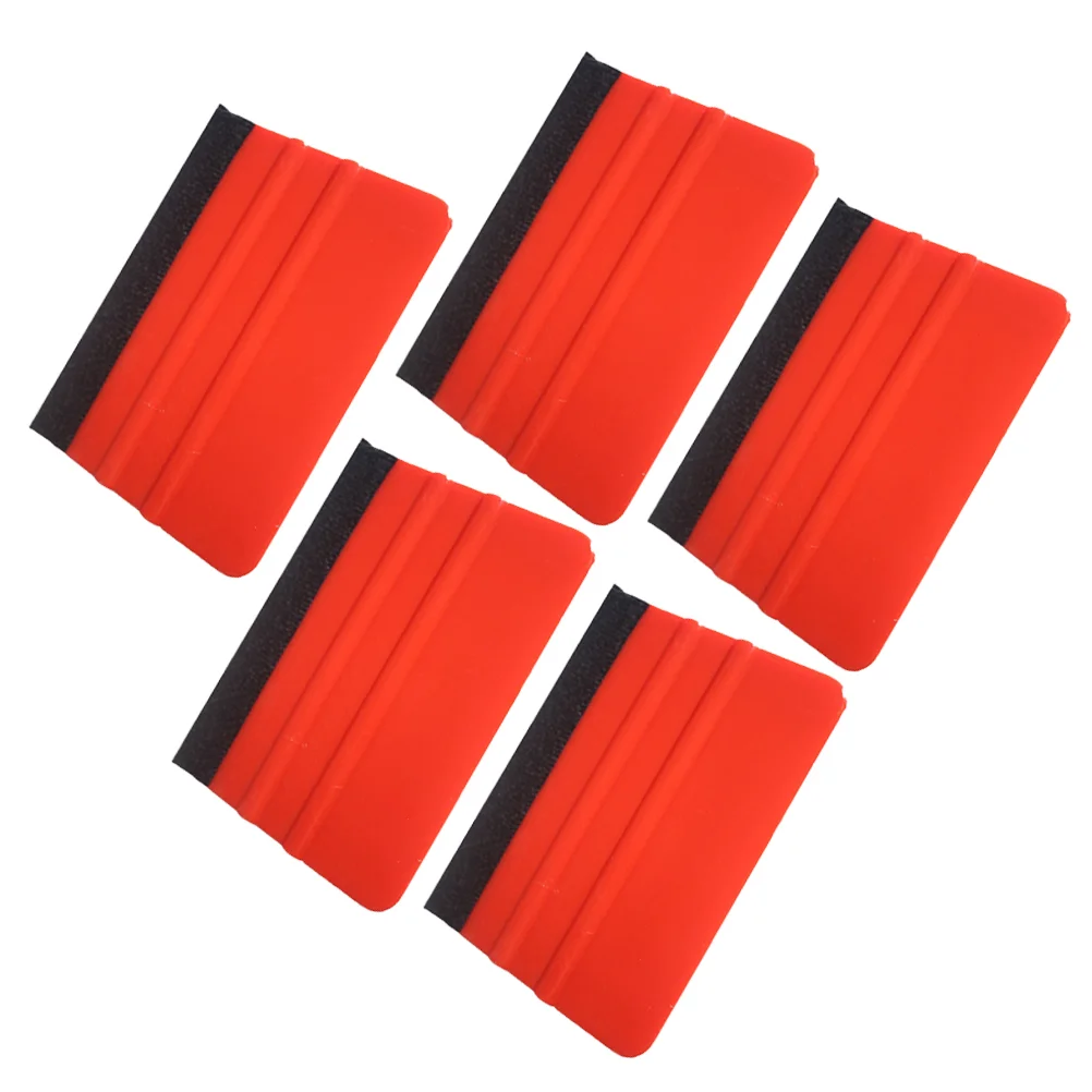 

Felt Squeegee for Automotive Fillers- 5pcs Professional Scratch Free Squeegee Film Applying Tool, Safe Car Film Scraper Car