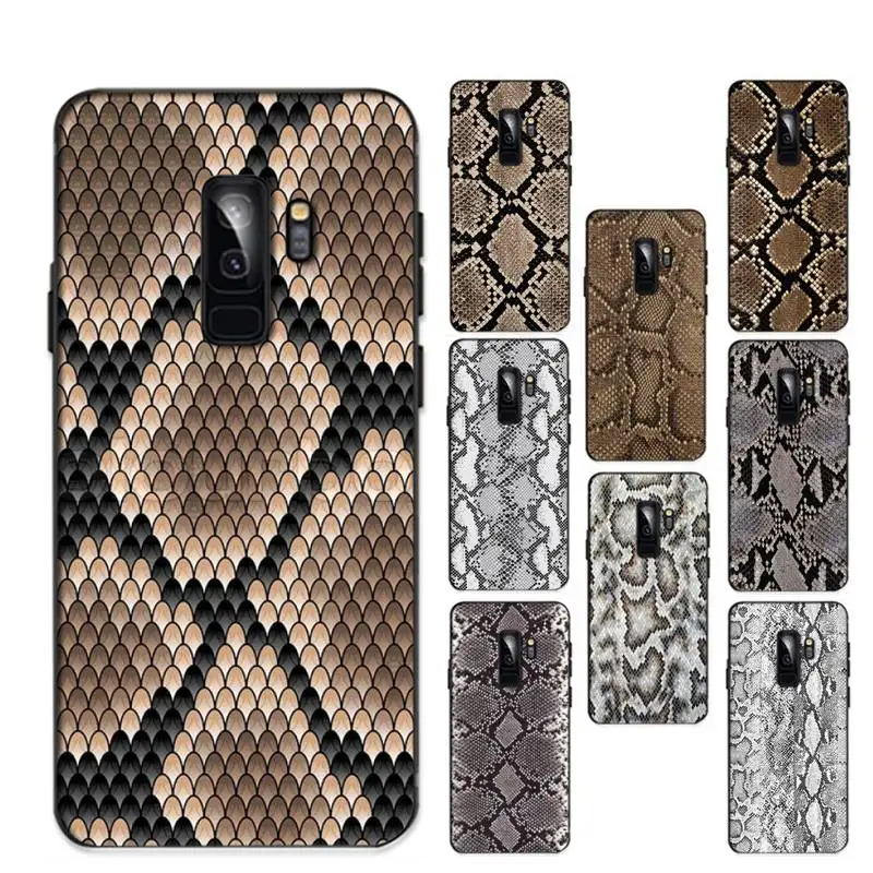 

LVTLV Snake Skin Phone Case for Samsung S20 lite S21 S10 S9 plus for Redmi Note8 9pro for Huawei Y6 cover
