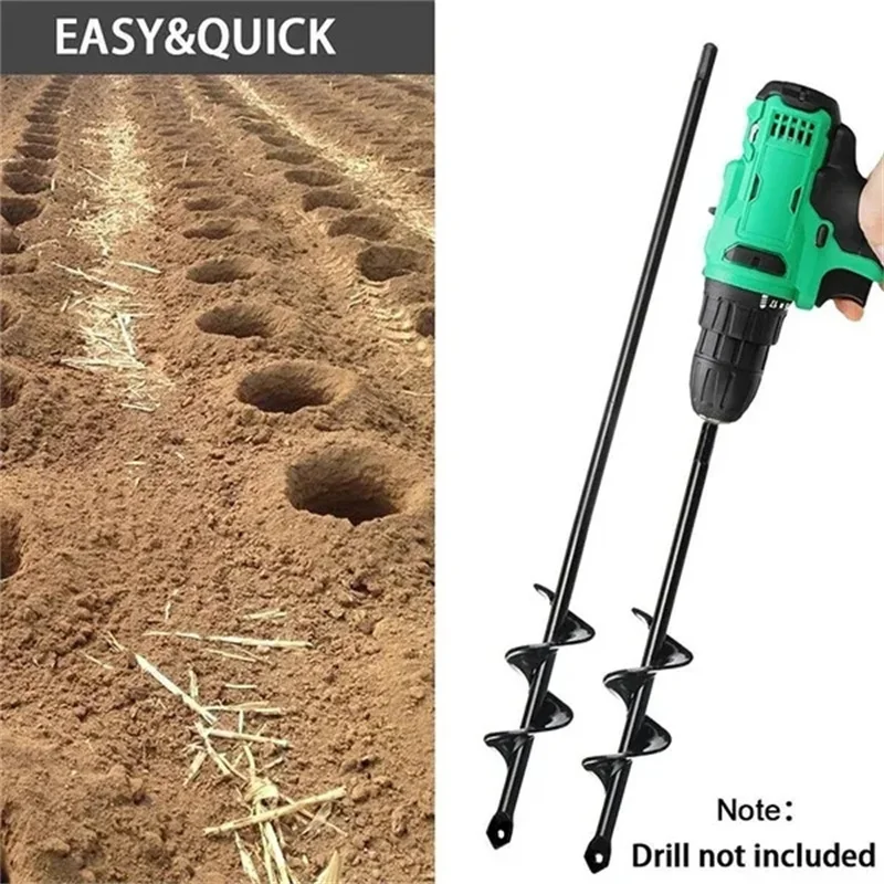 

Hand Drill Drill Soil Spiral Electric Drill Bit Pit Garden Planting Drilling Ground Digging Loose Garden Bit Drill Seedling Set