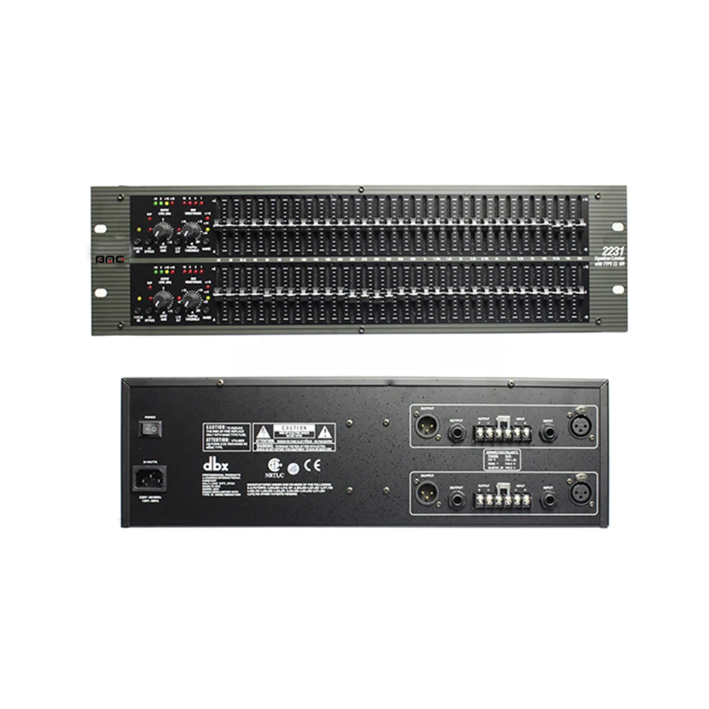 

BMG EQ-2231 Stereo Professional usb amplifier parametrik gambar equalizer