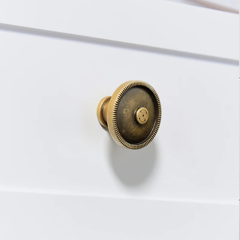 Античная бронза латунь ручка для мебели шкафа твердая ручки ящика ванная комната