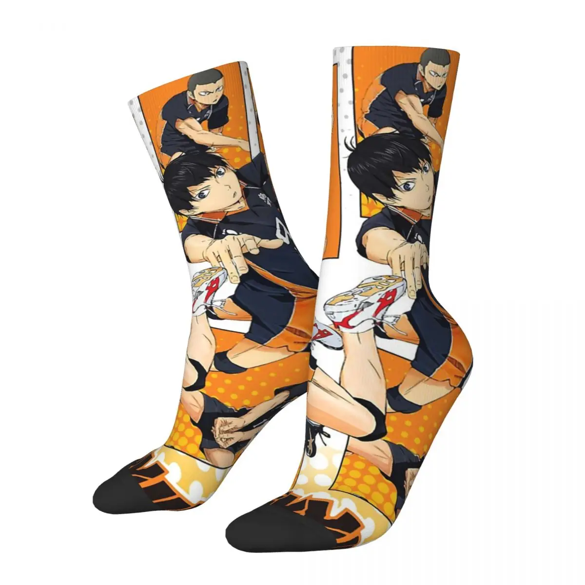 

Funny Crazy Sock for Men Karasuno Hip Hop Harajuku Haikyuu Happy Quality Pattern Printed Boys Crew Sock Novelty Gift