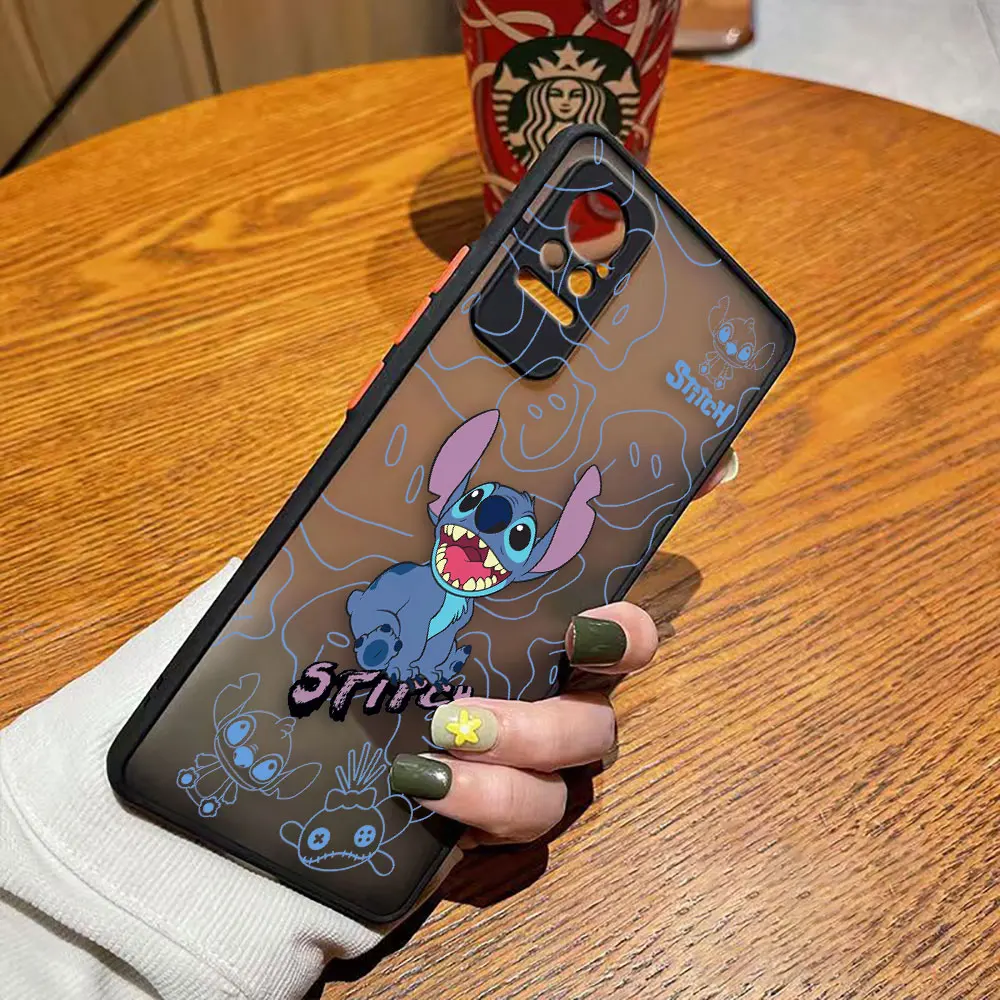 Матовый чехол для телефона с мультяшным рисунком Лило и Стич Xiaomi POCO X5 X4 X3 M4 M3 M2 F5 F4