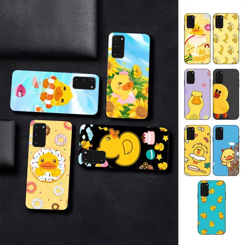 

Yellow Duck Phone Case For Samsung S 9 10 20 21 22 23 30 23plus lite Ultra FE S10lite Fundas