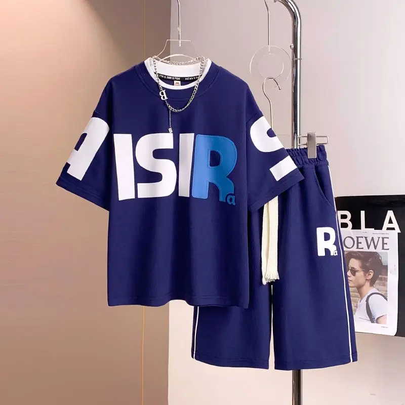 

Футболка и брюки для мальчиков и девочек, свободного покроя