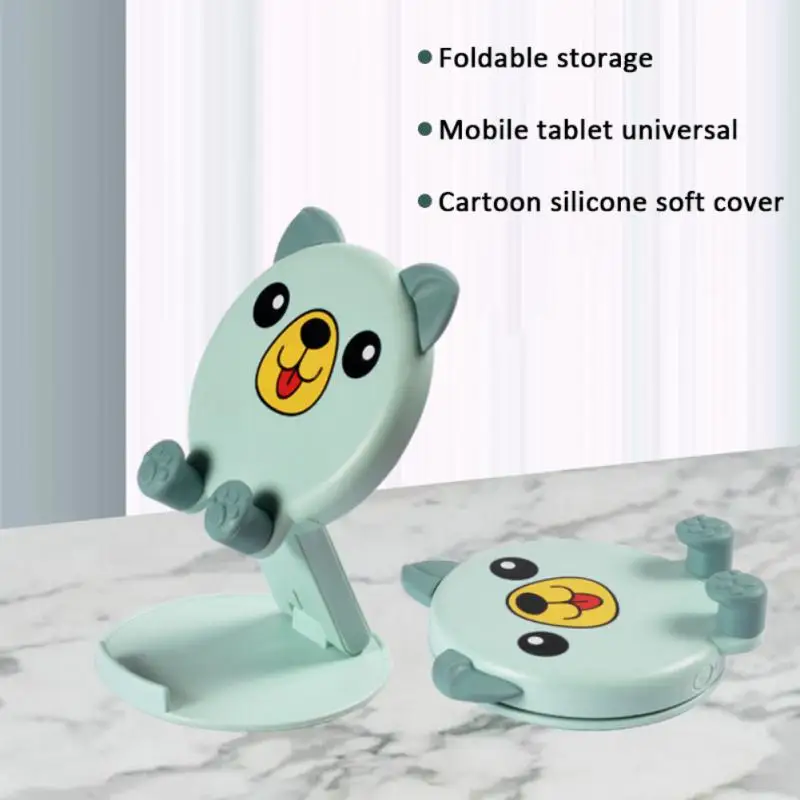 

Foldable Tablet Support Animal Styling Home Office Cell Phone Stand Height Adjustable Stand Lazy Bracket For Ipad Iphone Handset