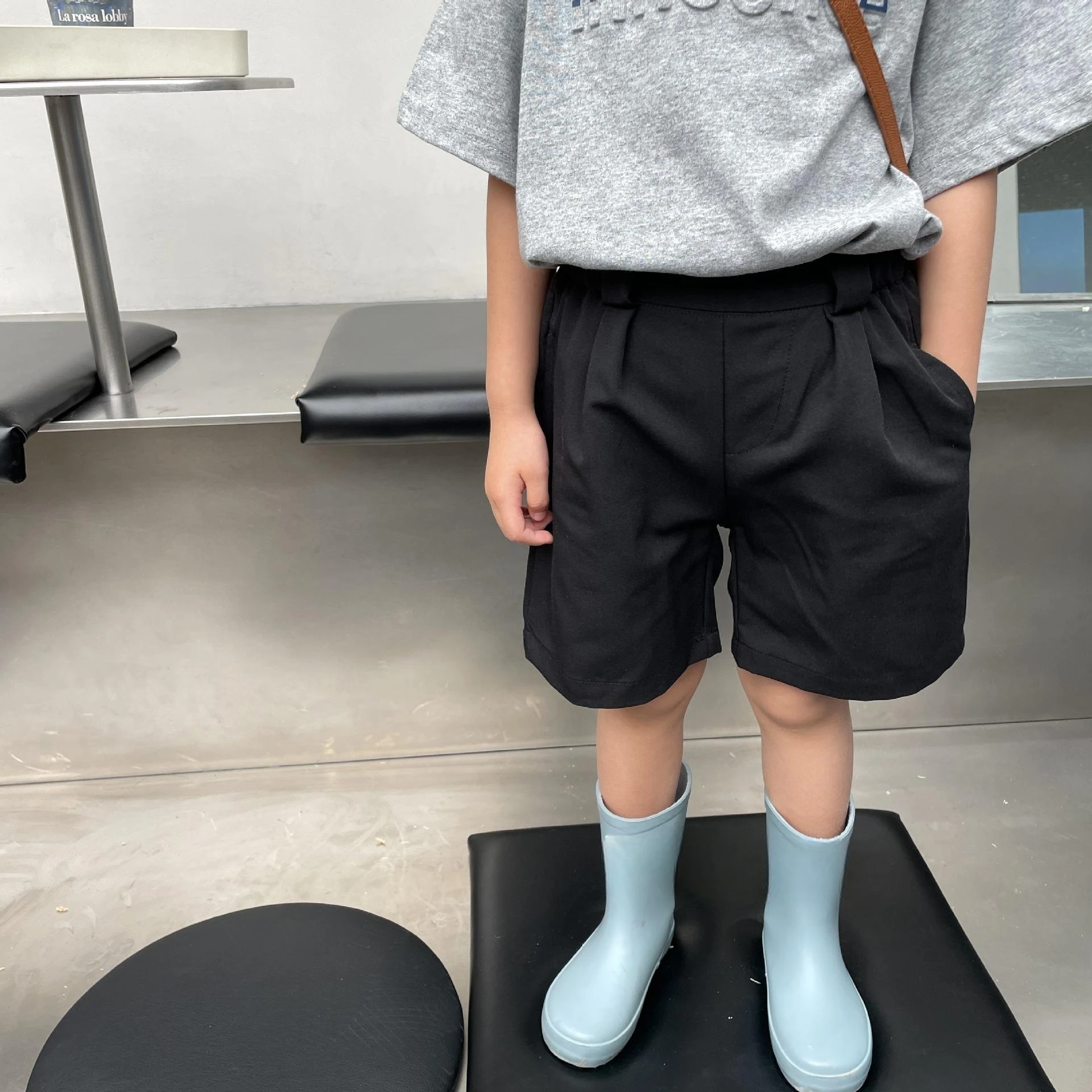 New Summer Products Comfortable and Fashionable Suit Shorts Boys and Girls Foreign Style Handsome Cool Shorts Zara Kids Clothing