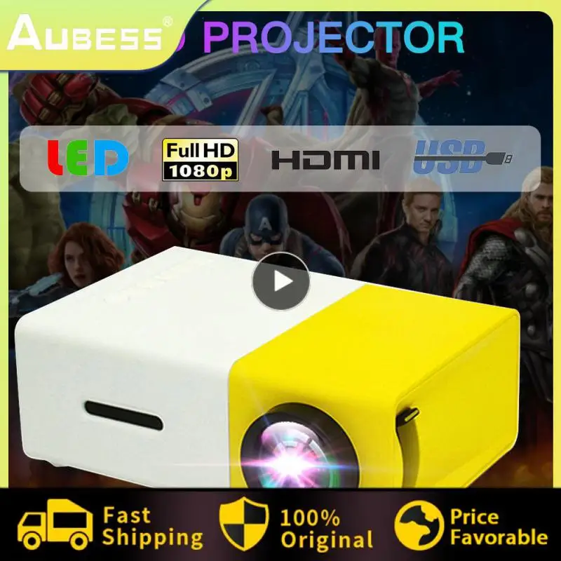 

Supported Hd/m Usb Av Tf Set Top Box Lightweight Mini Projector Portable Cute Video Projetor Home Theater Full Hd 1080p