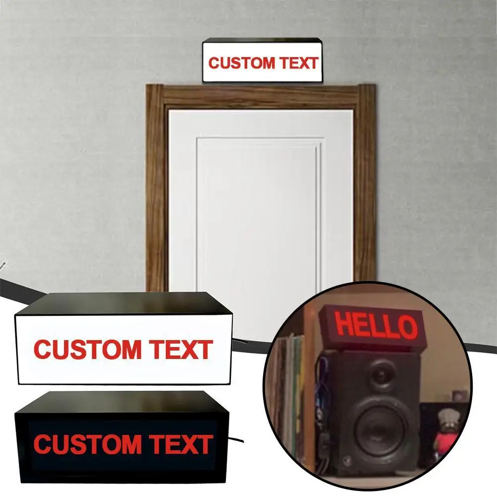 Custom Text On Air Light Sign Recording Sign Studio On Signs Air Studio Sign Warning Decoration Home Sign Neon LED S9K8