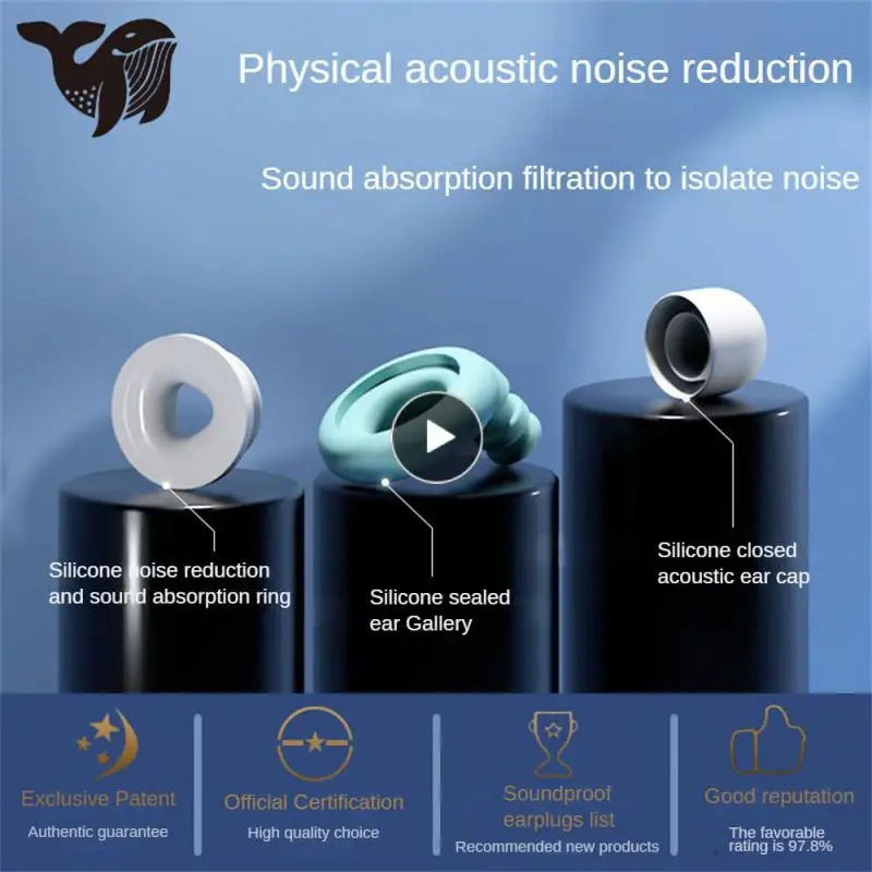 

Silicone Earplugs Anti-noise Special Silent Noise Reduction Sleep Noise Reduction Earplugs Sleeping Ear Plugs Sound Insulation