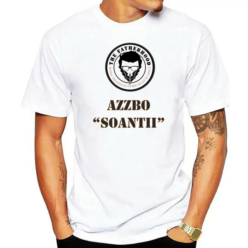 

Мужская футболка с логотипом Fatherhood с персональным именем или сообщением